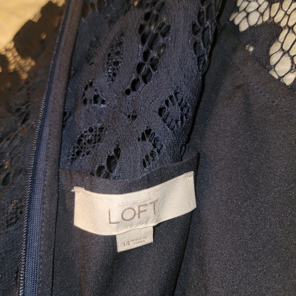 LOFT Ann Taylor Lace Lined Floral Dress - Picture 4 of 4